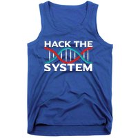 Diy Biology Dna Double Helix Hack The System Biohacker Gift Tank Top