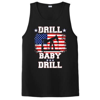 Drill Baby Drill American Flag Oilrig Oilfield PosiCharge Competitor Tank