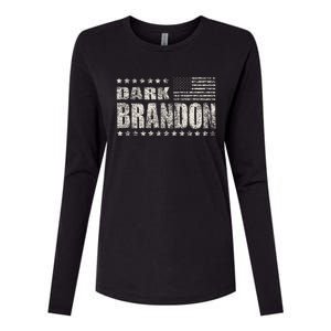 Dark Brandon Womens Cotton Relaxed Long Sleeve T-Shirt