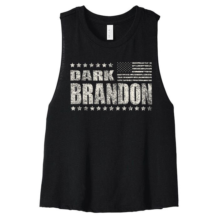 Dark Brandon Women's Racerback Cropped Tank