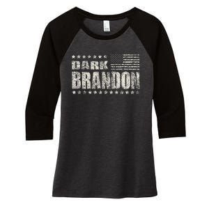 Dark Brandon Women's Tri-Blend 3/4-Sleeve Raglan Shirt