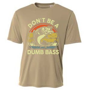 DonT Be Dumb Bass Fishing Dad Daddy Fathers Day Cooling Performance Crew T-Shirt