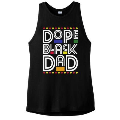 Dope Black Dad Black History Month Juneteenth 1865 Ladies PosiCharge Tri-Blend Wicking Tank