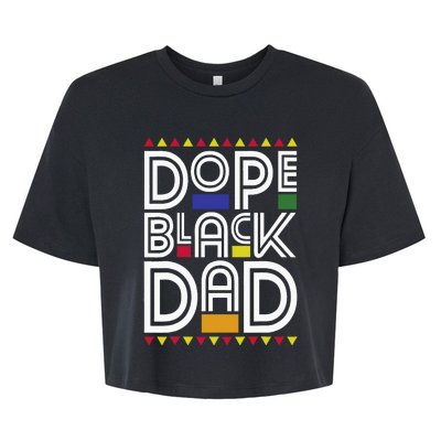 Dope Black Dad Black History Month Juneteenth 1865 Bella+Canvas Jersey Crop Tee