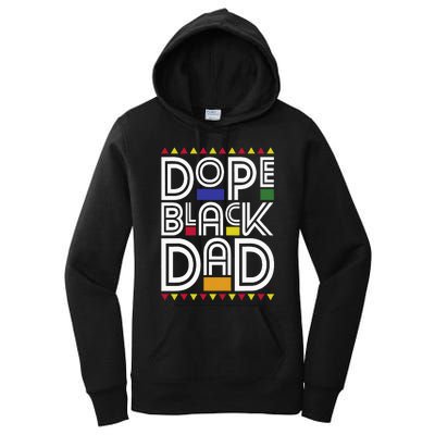 Dope Black Dad Black History Month Juneteenth 1865 Women's Pullover Hoodie