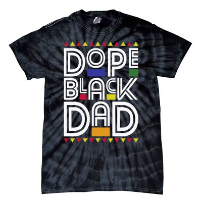 Dope Black Dad Black History Month Juneteenth 1865 Tie-Dye T-Shirt