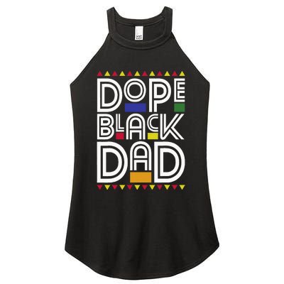 Dope Black Dad Black History Month Juneteenth 1865 Women's Perfect Tri Rocker Tank