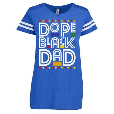 Dope Black Dad Black History Month Juneteenth 1865 Enza Ladies Jersey Football T-Shirt