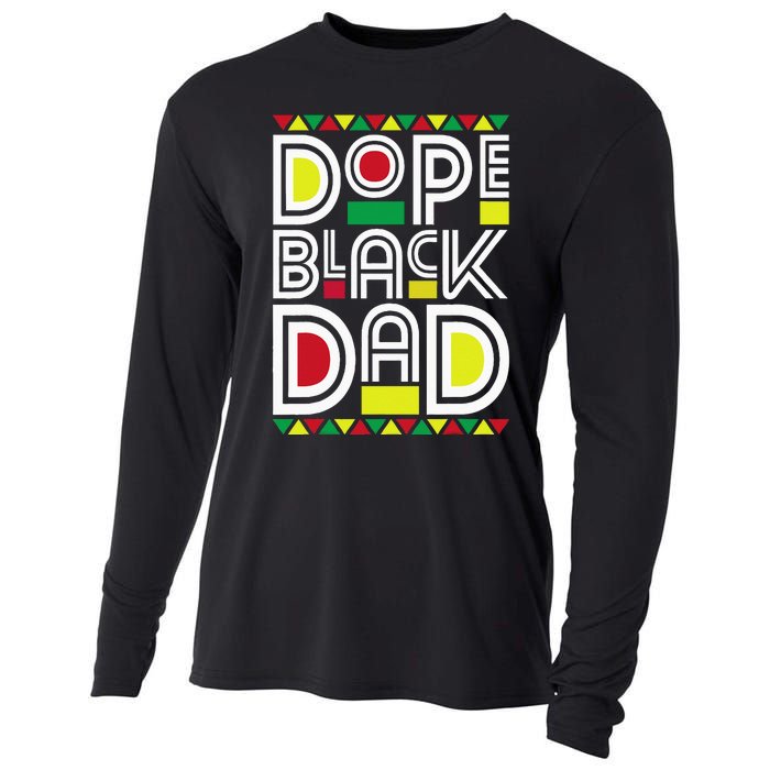 Dope Black Dad Black History Month Juneteenth 1865 Cooling Performance Long Sleeve Crew