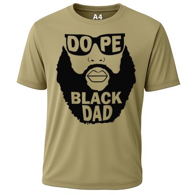 Dope Black Dad Gift Fathers Day Cooling Performance Crew T-Shirt