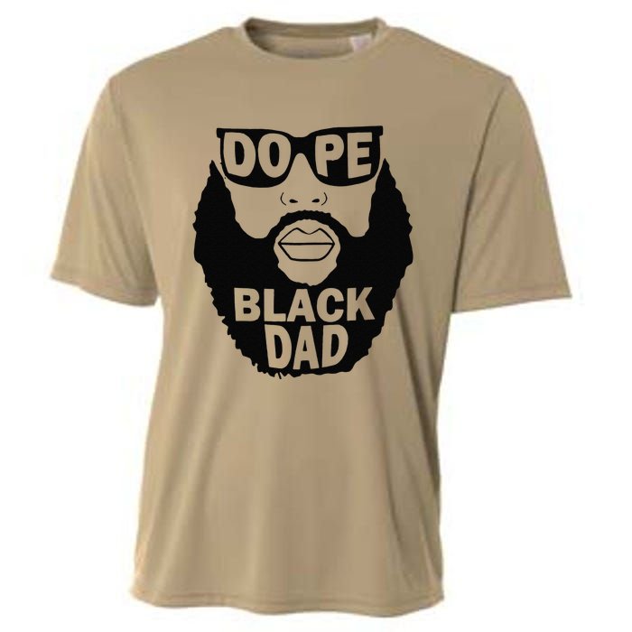 Dope Black Dad Gift Fathers Day Cooling Performance Crew T-Shirt