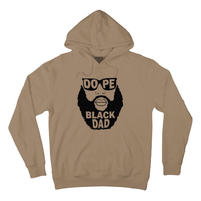 Dope Black Dad Gift Fathers Day Hoodie