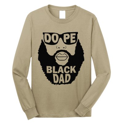 Dope Black Dad Gift Fathers Day Long Sleeve Shirt