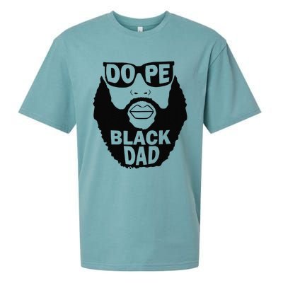 Dope Black Dad Gift Fathers Day Sueded Cloud Jersey T-Shirt