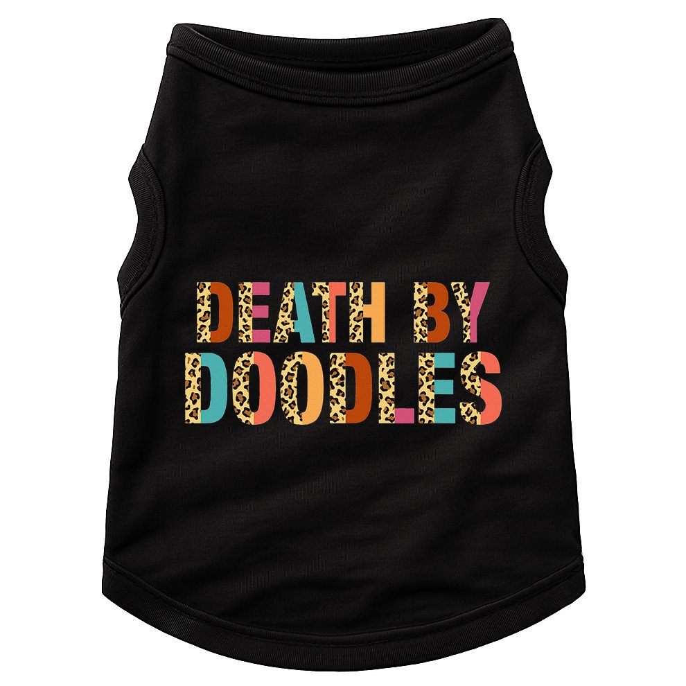 Death By Doodles Dog Groomer Dog Grooming Leopard Print Doggie Tank