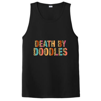Death By Doodles Dog Groomer Dog Grooming Leopard Print PosiCharge Competitor Tank