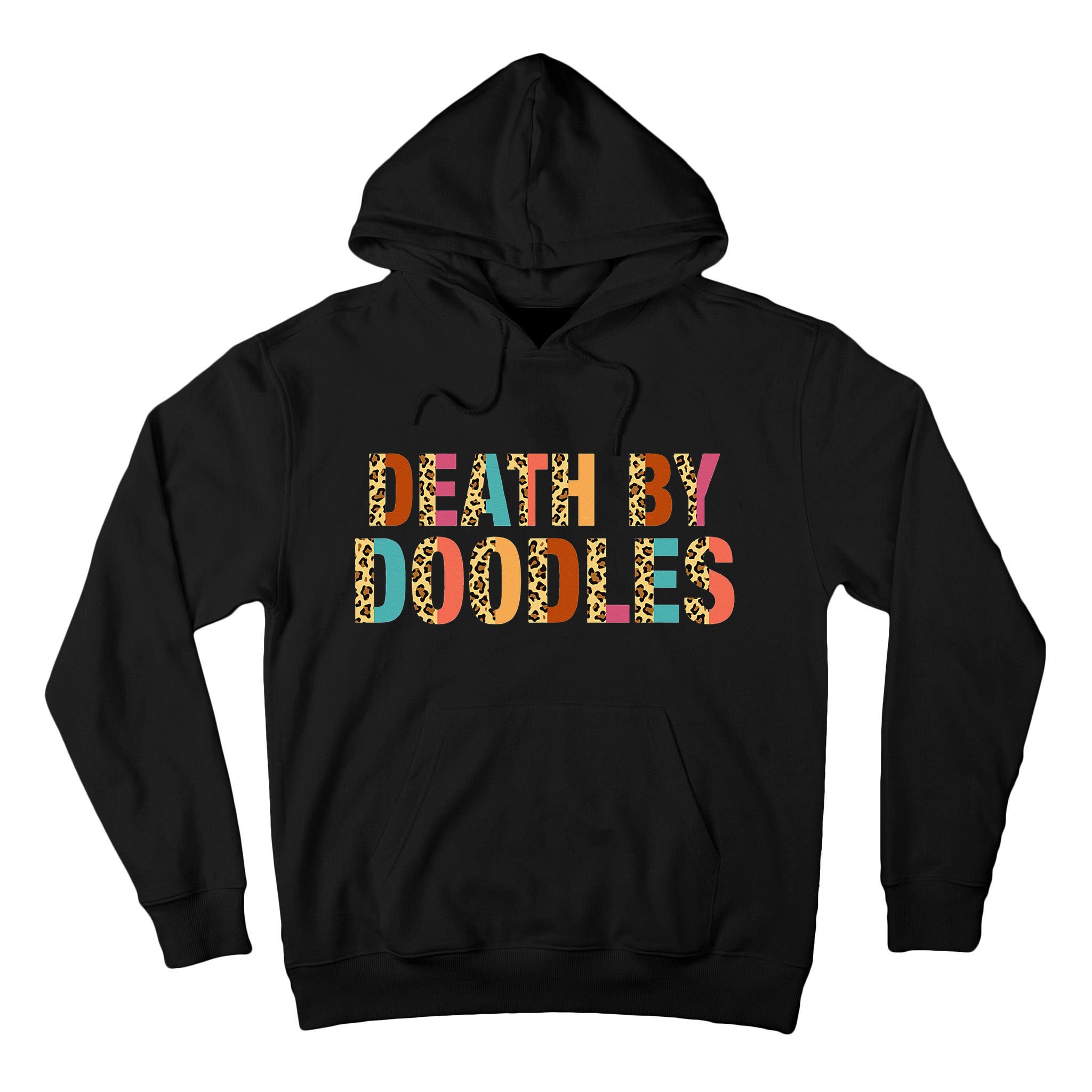 Death By Doodles Dog Groomer Dog Grooming Leopard Print Tall Hoodie