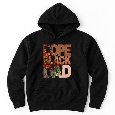 Dope Black Dad Juneteenth Black History Month Pride Fathers Hoodie