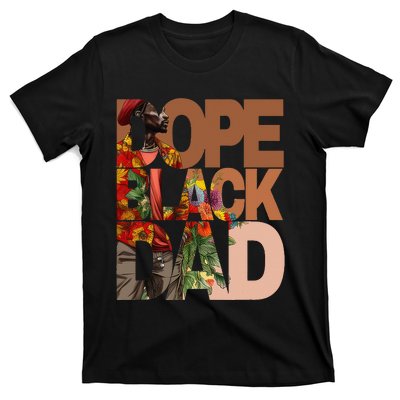 Dope Black Dad Juneteenth Black History Month Pride Fathers T-Shirt