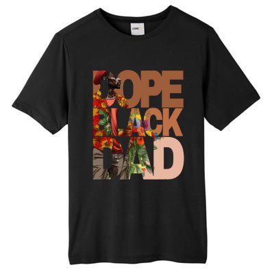 Dope Black Dad Juneteenth Black History Month Pride Fathers Tall Fusion ChromaSoft Performance T-Shirt