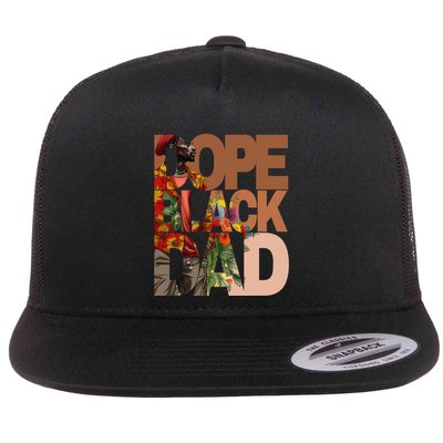 Dope Black Dad Juneteenth Black History Month Pride Fathers Flatbill Hat