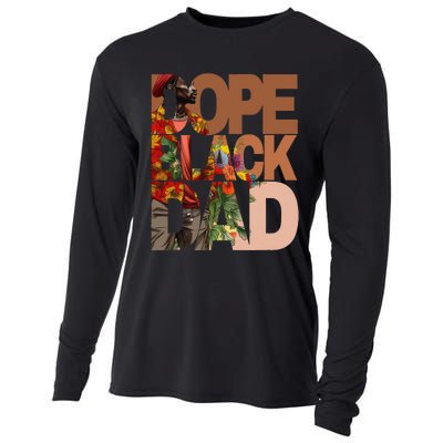 Dope Black Dad Juneteenth Black History Month Pride Fathers Cooling Performance Long Sleeve Crew