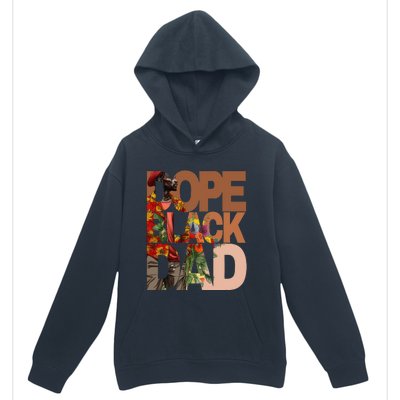 Dope Black Dad Juneteenth Black History Month Pride Fathers Urban Pullover Hoodie