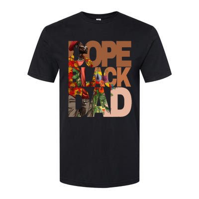 Dope Black Dad Juneteenth Black History Month Pride Fathers Softstyle CVC T-Shirt