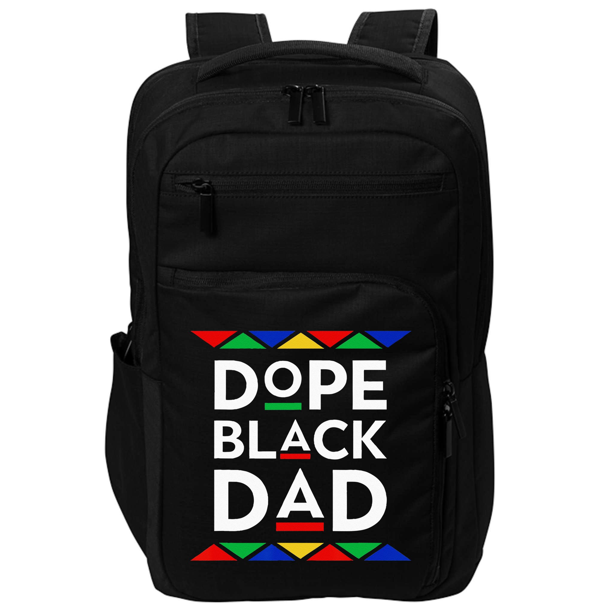 Dope Black Dad Cool Father's Day Gift African American Pride Impact Tech Backpack