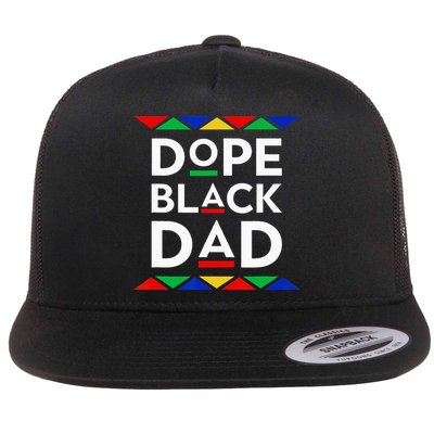 Dope Black Dad Cool Father's Day Gift African American Pride Flatbill Hat