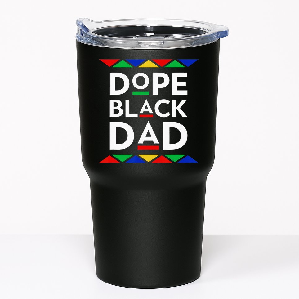 Dope Black Dad Cool Father's Day Gift African American Pride Tumbler