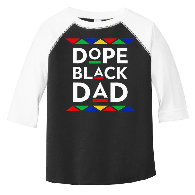 Dope Black Dad Cool Father's Day Gift African American Pride Toddler Fine Jersey T-Shirt