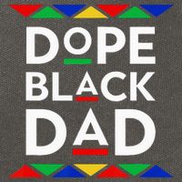 Dope Black Dad Cool Father's Day Gift African American Pride Cotton Canvas Backpack