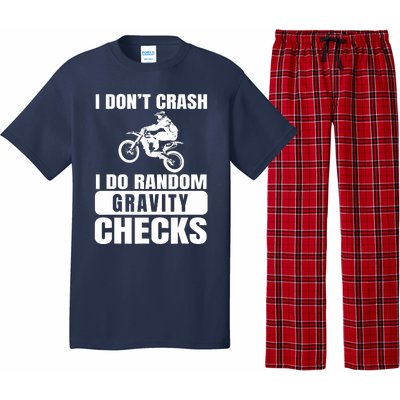 Dirt Bike DonT Crash Do Random Gravity Checks Motocross Pajama Set