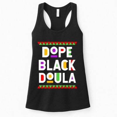 Dope Black Doula African American Job Proud Profession Womens Tank Top