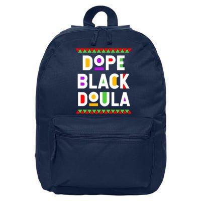 Dope Black Doula African American Job Proud Profession 16 in Basic Backpack