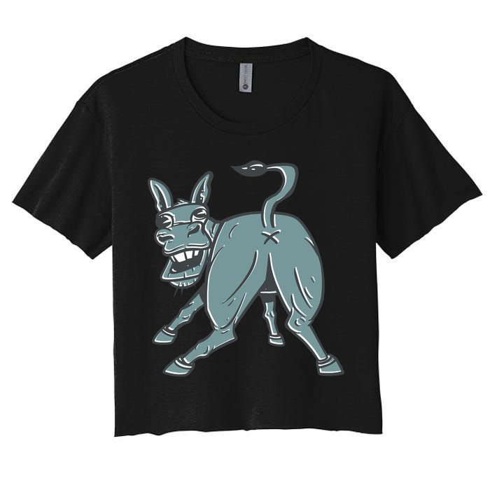 Amazing Donkey Butt Women's Crop Top Tee
