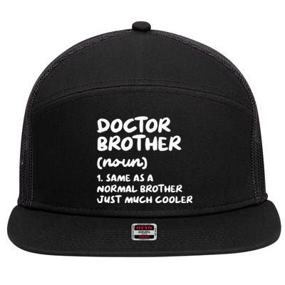 Doctor Brother Definition 7 Panel Mesh Trucker Snapback Hat