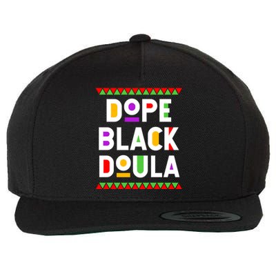 Dope Black Doula African American Job Proud Profession Great Gift Wool Snapback Cap