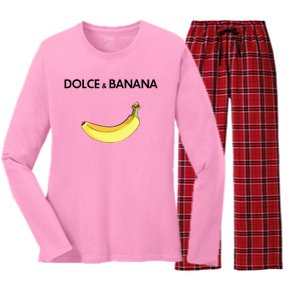 Dolce & Banana Women's Long Sleeve Flannel Pajama Set 