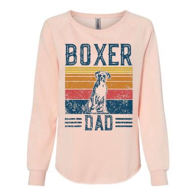 Dog Boxer Dad Vintage Boxer Dad Womens California Wash Sweatshirt