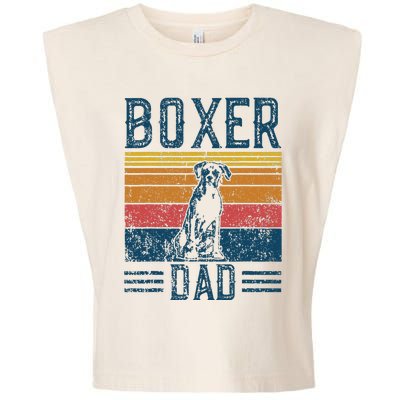 Dog Boxer Dad Vintage Boxer Dad Garment-Dyed Women's Muscle Tee