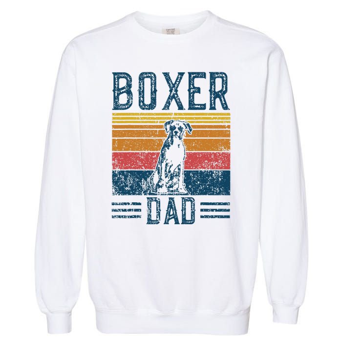 Dog Boxer Dad Vintage Boxer Dad Garment-Dyed Sweatshirt