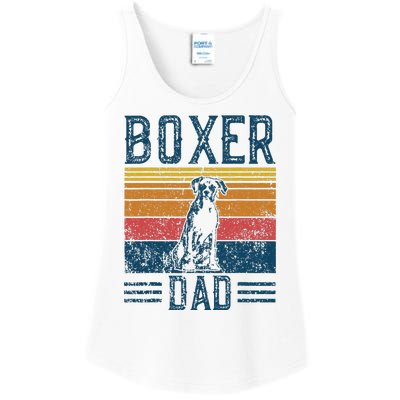 Dog Boxer Dad Vintage Boxer Dad Ladies Essential Tank