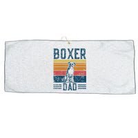 Dog Boxer Dad Vintage Boxer Dad Large Microfiber Waffle Golf Towel