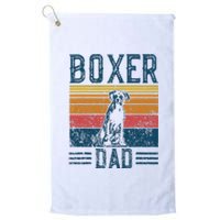 Dog Boxer Dad Vintage Boxer Dad Platinum Collection Golf Towel