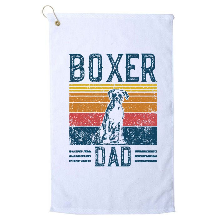 Dog Boxer Dad Vintage Boxer Dad Platinum Collection Golf Towel