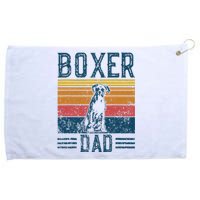 Dog Boxer Dad Vintage Boxer Dad Grommeted Golf Towel