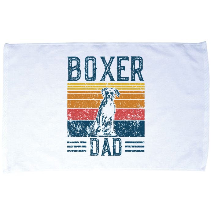 Dog Boxer Dad Vintage Boxer Dad Microfiber Hand Towel