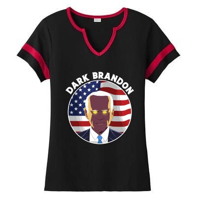 Dark Brandon Ladies Halftime Notch Neck Tee